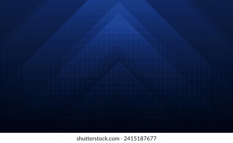 blue glowing arrow light background. Future digital growth technology