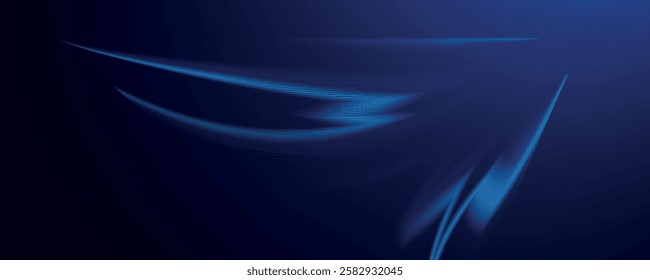 blue glowing arrow light background. Future digital growth technology