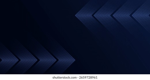 fundo de luz de seta brilhante azul. Futuro crescimento digital abstrato plano de fundo moderno