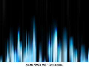 Bandas borrosas azules resplandecientes abstractas de fondo de alta tecnología. Diseño vectorial moderno futurista