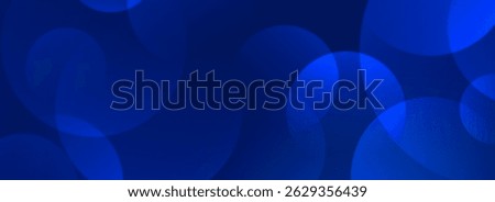 Blue glowing gradient circle background. Abstract navy tech overlap sphere wallpaper. Geometric bokeh texture for poster, banner, medical brochure, business template. Vector flowing bubble backdrop