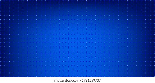 Fondo de rejilla brillante azul. Telón de fondo cuadrado de la red de la tecnología de los puntos cruzados. Patrón Abstractas de tablero a cuadros para ciencia, tecnología, negocios, atención médica, Plantilla de diseño de medicina. Fondo de pantalla de Vector