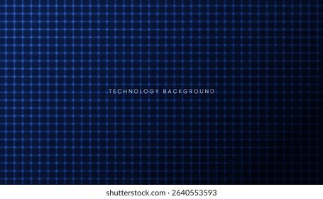 Blue glowing grid light lines abstract technology background