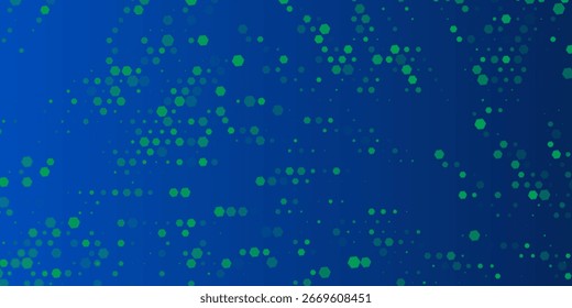 Blau glühender sechseckiger Hintergrund. Abstrakte Textur mit hexagonalem Gittergradient. Navy Wabenmuster Hintergrund. Vektor moderne Wirtschaft, Wissenschaft, Gesundheit, Medizin, Technologie, Präsentation Tapete. 