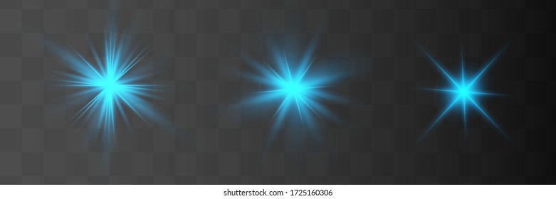 Blauer Lichteffekt isoliert im Hintergrund. Lichteffekt.