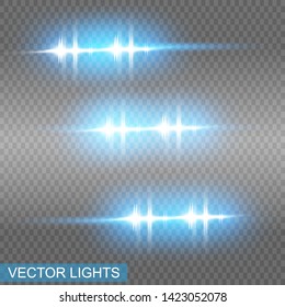 Blue glowing light explodes .Bright Star. Special line flare light effects for design and decor.