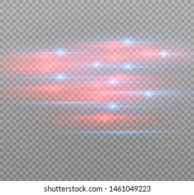 blue glowing light explodes on a transparent background. Sparkling magical dust particles. Bright Star. Transparent shining sun, bright flash. Vector sparkles. To center a bright flash.