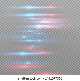 blue glowing light explodes on a transparent background. Sparkling magical dust particles. Bright Star. Transparent shining sun, bright flash. Vector sparkles. To center a bright flash.