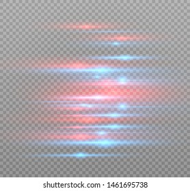 blue glowing light explodes on a transparent background. Sparkling magical dust particles. Bright Star. Transparent shining sun, bright flash. Vector sparkles. To center a bright flash.