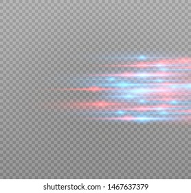 blue glowing light explodes on a transparent background. Sparkling magical dust particles. Bright Star. Transparent shining sun, bright flash. Vector sparkles. To center a bright flash.