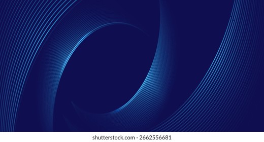 blue glowing line abstract background. Modern trendy design in Vector Illustration
