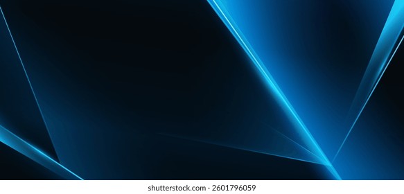 blue glowing lines abstract polygon elegant background vector illustration. digital Innovation tech background