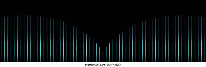 Blue glowing neon lines geometry abstract background. Vector banner design