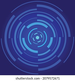 Blue glowing radial vector background