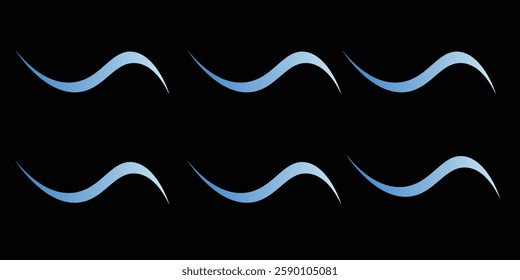 Blue glowing shiny lines effect vector background. Luminous white lines of speed. Light glowing effect.