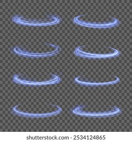 Fondo de Vector de efecto de líneas de velocidad brillantes azules. Líneas de velocidad brillantes. Fondo Abstractas con líneas de velocidad. Ilustración vectorial. Futurista. Las líneas de luz de la carretera son png azul