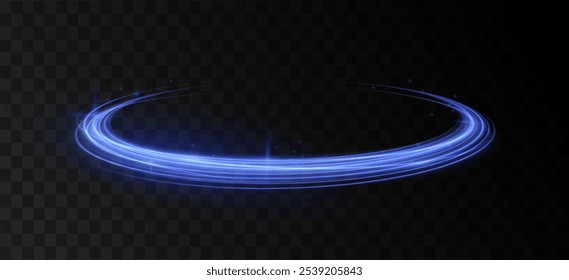 Blue glowing shiny speed lines effect vector background. Glowing speed lines. Abstract background with speed lines. Vector illustration. Futuristic. The light lines of the road are blue png