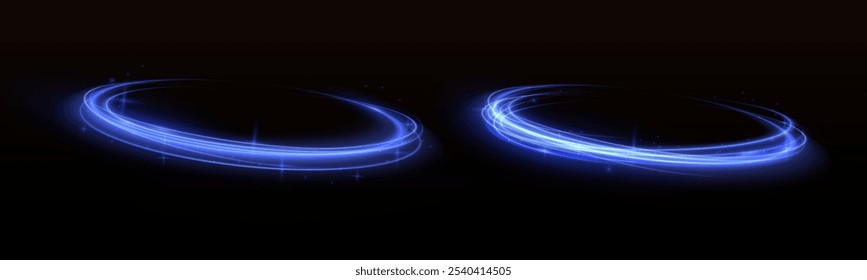 Blue glowing shiny speed lines effect vector background. Glowing speed lines. Abstract background with speed lines. Vector illustration. Futuristic. The light lines of the road are blue png