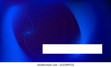 Blue Glowing Swirl On Dark LinkedIn Banner With 3d Deep Ocean Effects, Shades For Advertisement Banner, Webinar Ad, Stylish Luxury Feel, Facebook Cover, Linkedin Background Vector, Instagram Icon