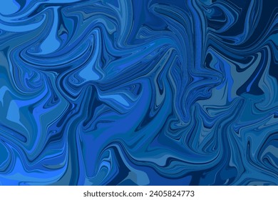 Blue Glowing Water Surface Background Water Wave Texture Element Wave Material Texture Background