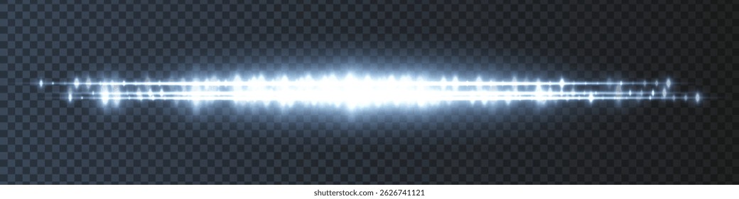 Forma de onda brillante azul con efectos brillantes y picos centrales brillantes en rejilla transparente. Ideal para la marca de podcast, imágenes musicales o fondos de audio dinámicos.