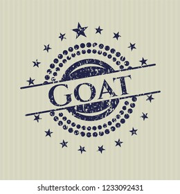 Blue Goat distress with rubber seal texture