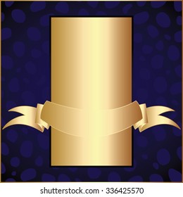 Blue and gold background