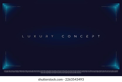 Blue and gold background premium abstract with dark luxury elements. Exclusive wallpaper design for poster, brochure, presentation, website, mailers etc