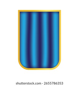 Blue and Gold Elegant Gradient Design Concept With Bold Vertical Stripes