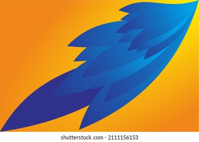 blue and Gold geometric background vector