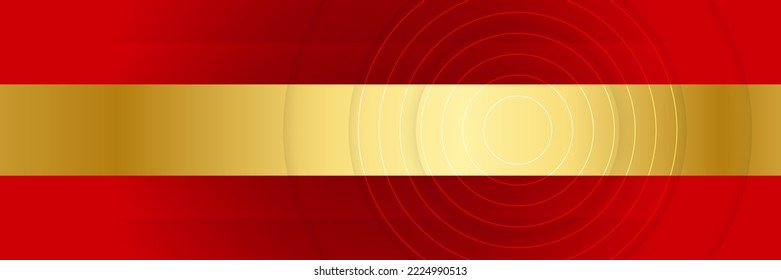 Blue and gold Luxury with shiny line and shadow abstract design background