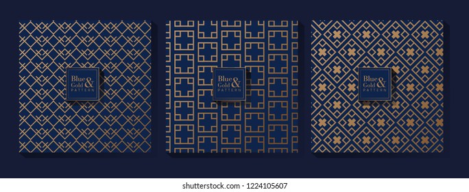 Blue and Gold Pattern