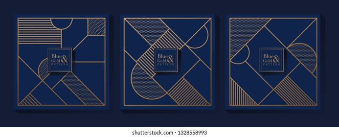 Blue and Gold Pattern