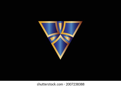 The Blue Gold Triangle Symbols