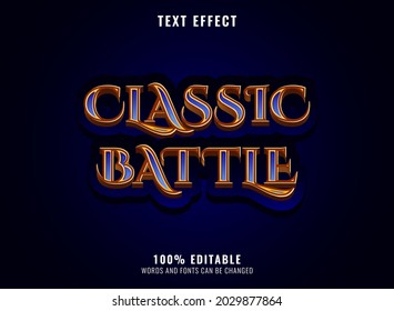 Blue Golden Diamond Fantasy Rpg Game Logo Title Text Effect