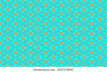 Fondo azul y naranja dorado con círculo y patrón de estrella