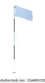 Blue golf flag. vector illustration