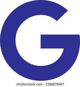 A Blue Google Logo in a vector