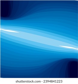 Blue Gradation Abstract Vector Art Composition, Editable, Suitable for Background, Prints, Poster, Book Cover  and many more