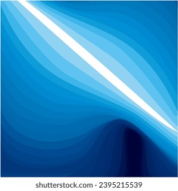 Blue Gradation Abstract Vector Art Composition, Editable, Suitable for Background, Prints, Poster, Book Cover  and many more