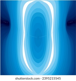 Blue Gradation Abstract Vector Art Composition, Editable, Suitable for Background, Prints, Poster, Book Cover  and many more