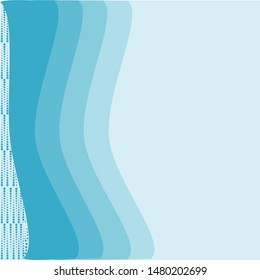Blue gradation background for poster designs, invitations, announcements and other templates