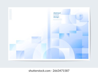 Diseño de cubierta de libro de gradación azul