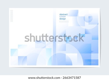 Blue gradation book cover design