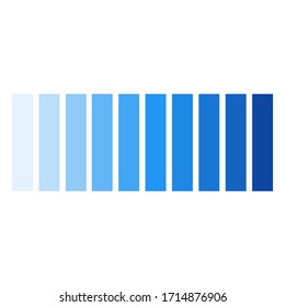 blue gradation box in bright to dark.