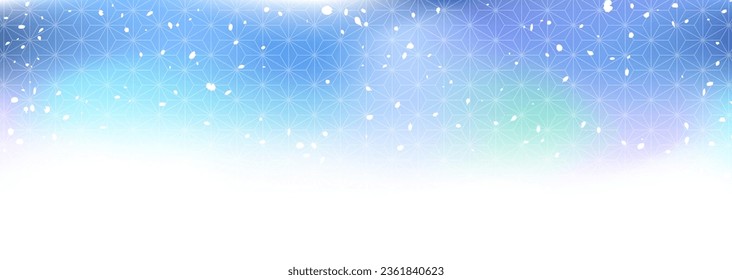Blue gradation like a starry sky
Vector illustration of traditional patterns combined