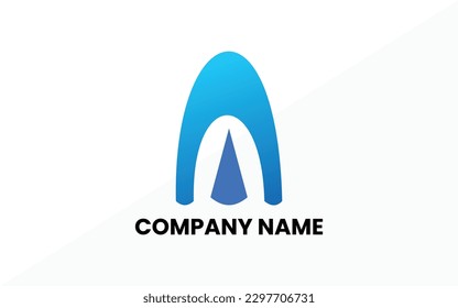 Blue gradation logo color concept for your company identity. EPS10.