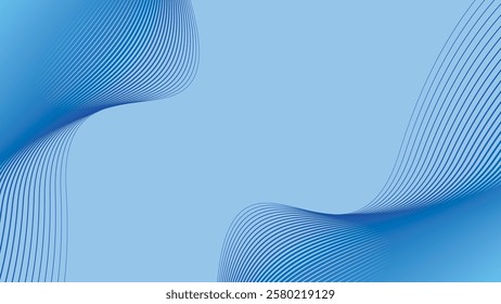 Blue gradien stripes line pattern abstract background for textile design
