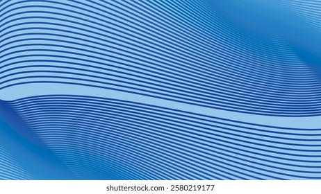 Blue gradien stripes line pattern abstract background for textile design
