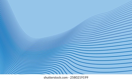 Blue gradien stripes line pattern abstract background for textile design